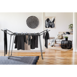 Leifheit Pegasus 150 Black Diamond suszarka na pranie stojąca czarna 81690