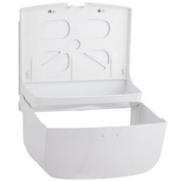 Merida Top Mini pojemnik na pojedyncze ręczniki papierowe biały okienko niebieskie ATN201