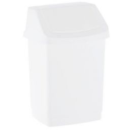 Merida kosz na śmieci 15 l z uchylną pokrywą biały B8B