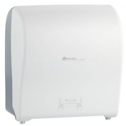 Merida Solid Cut mechaniczny podajnik ręczników papierowych w rolach automatic maxi biały CJB302