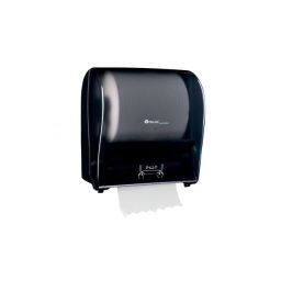 Merida Solid Cut pojemnik na ręczniki papierowe w rolce czarny/ transparent połysk CJC303