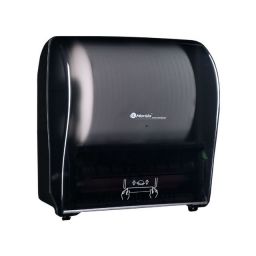 Merida Solid Cut pojemnik na ręczniki papierowe w rolce czarny/ transparent połysk CJC303