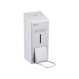 Merida Stella dozownik do płynu dezynfekującego łokciowy 1000 ml ścienny stal mat DSM407