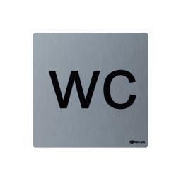 Merida piktogram na drzwi 9,5x9,5 cm WC stal mat GSM012