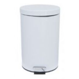 Merida Klasik kosz na śmieci 12 l pedałowy metalowy biały KIB410