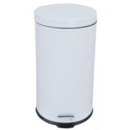 Outlet - Merida Klasik kosz na śmieci 20 l pedałowy metalowy biały KIB411