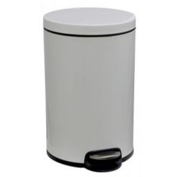 Merida Silent Serene kosz na śmieci 20 l pedałowy metalowy biały KIB415