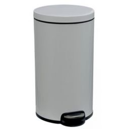 Merida Silent Serene kosz na śmieci 30 l pedałowy metalowy biały KIB416