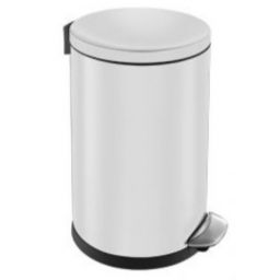 Merida Top Silent Luna kosz na śmieci 8 l pedałowy metalowy biały KIB419