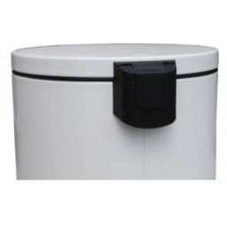 Merida Top Silent Luna kosz na śmieci 8 l pedałowy metalowy biały KIB419