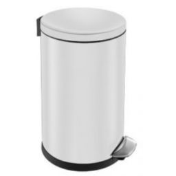 Merida Top Silent Luna kosz na śmieci 12 l pedałowy metalowy biały KIB420