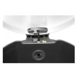 Merida Top Silent Luna kosz na śmieci 30 l pedałowy metalowy biały KIB422