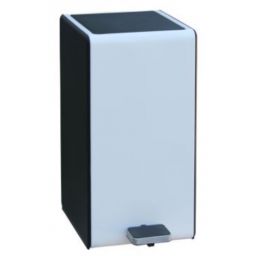 Merida kosz na śmieci 7 l z przyciskiem pedałowym biały KIB425