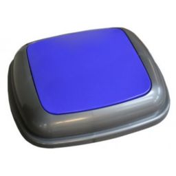 Merida Quatro pokrywa kosza grafitowa z niebieską klapką KJN914