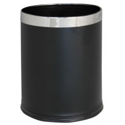 Merida kosz na śmieci 10 l otwarty metalowy czarny KSC103