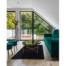 Multi-Decor Belweder dywanik łazienkowy 170x120 cm prostokątny czarny 507467