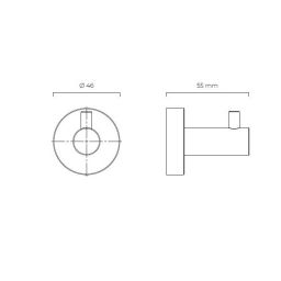 Oltens Gulfoss wieszak na ręcznik chrom 80008100
