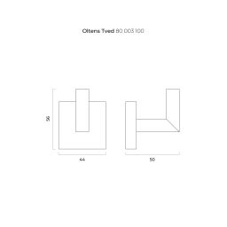 Oltens Tved wieszak na ręcznik chrom 80003100