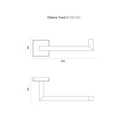 Oltens Tved uchwyt na papier toaletowy chrom 81105100