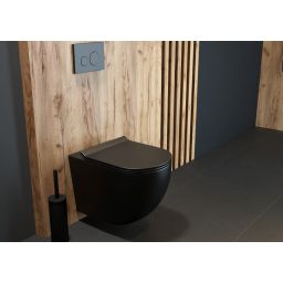 Oltens Gulfoss szczotka toaletowa stojąca czarny mat 82001300