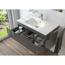 Oltens Vernal wieszak na ręcznik 33 cm dwuramienny ruchomy chrom 80110100