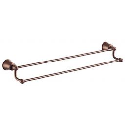 Omnires Art Line wieszak 65 cm na ręcznik podwójny miedż antyczna AL53226ORB