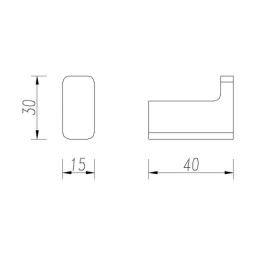Omnires Nelson haczyk czarny mat NL80110BL