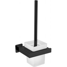 Omnires Nelson szczotka toaletowa wisząca czarny mat NL80620BL