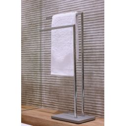 Q-Bath Modern Look wieszak na ręcznik podwójny stojący chrom AWD02341559