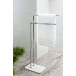 Q-Bath Perfect Minimalism wieszak na ręcznik podwójny stojący chrom/lastryko AWD02341565