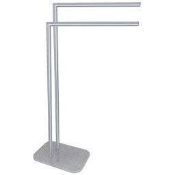 Q-Bath Perfect Minimalism wieszak na ręcznik podwójny stojący chrom/lastryko AWD02341567