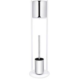 Q-Bath Shine & Matt szczotka toaletowa stojąca biała-chrom AWD02341572