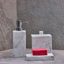 Q-Bath Pure Natural pojemnik łazienkowy stojący marmurowy AWD02341522