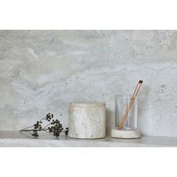 Q-Bath Pure Natural pojemnik łazienkowy beżowy trawertyn AWD02341547