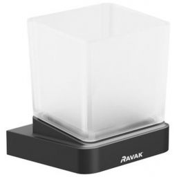 Ravak 10° kubek na szczoteczki biały-czarny X07P557