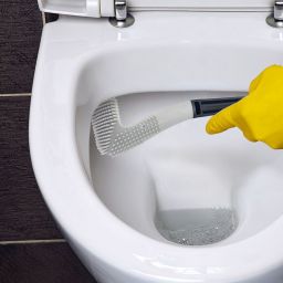 Sepio szczotka toaletowa z rączką ścienna szara/czarna 1018SZCZWCSMB