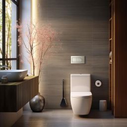 Sepio szczotka toaletowa z rączką ścienna szara/czarna 1018SZCZWCSMB