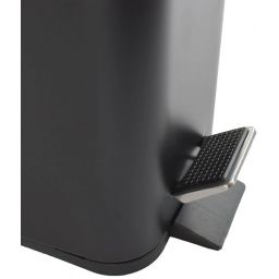 Sepio kosz na śmieci 6 l czarny mat/drewno 10KOS6LBLAWOO