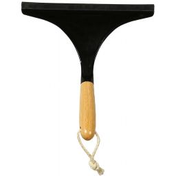 Sepio Roma ściągaczka do wody czarna/drewno 10SCIROMWOBLA