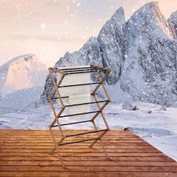 Sepio Aurora suszarka na pranie stojąca drewniana 10SUSDREWNAUR