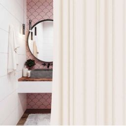 Sepio Star zasłona prysznicowa 180x200 cm beżowa 10ZASPRYSTECR