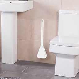 Sepio szczotka toaletowa z rączką ścienna szara/biała 1019SZCZWCSMW