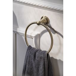 Sapho Diamond wieszak na ręcznik 17 cm okrągły brązowy 1318-06