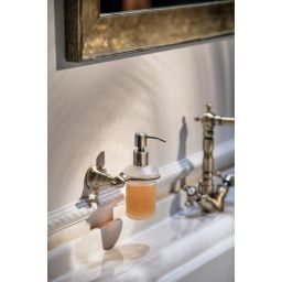 Sapho Diamond dozownik do mydła 200 ml ścienny brąz/szkło mleczne 1318-19