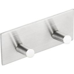 Sapho haczyk podwójny stal nierdzewna szczotkowana 31202