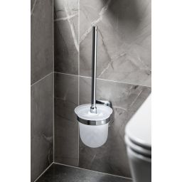 Sapho Insia szczotka toaletowa wisząca szkło mleczne/chrom IS008