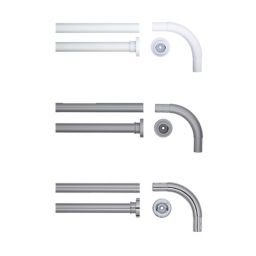 Sealskin Seallux drążek prysznicowy kątowy 90x90 cm chrom 276666218