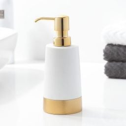 Sealskin Glossy dozownik do mydła 250 ml stojący złoty 362320249