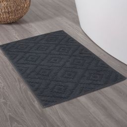 Sealskin Aztec dywanik łazienkowy 60x90 cm prostokątny bawełna ciemny szary 800095