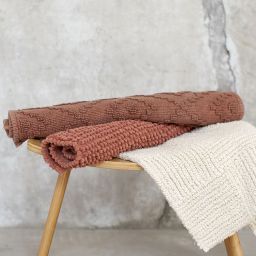 Sealskin Aztec dywanik łazienkowy 60x90 cm prostokątny bawełna ciemny różowy 800097